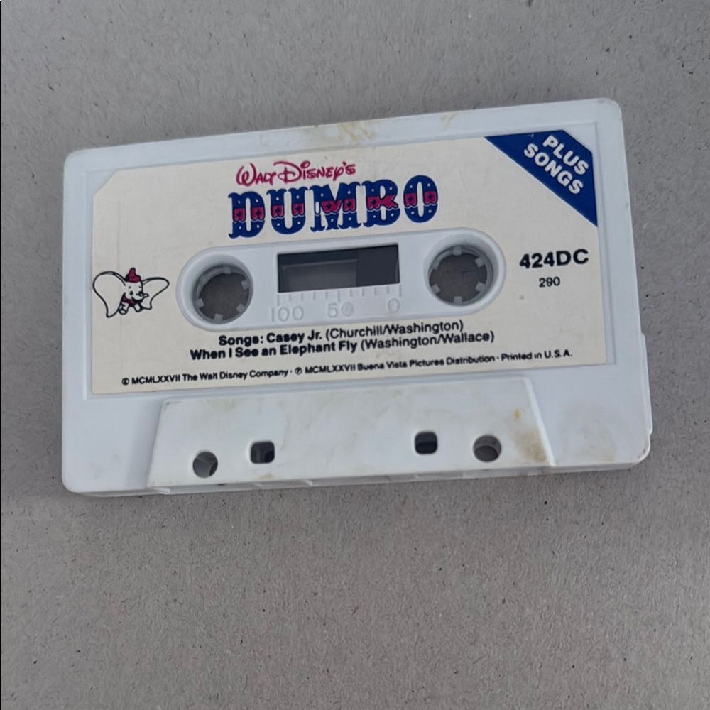 Walt Disney's Dumbo Cassette Tape